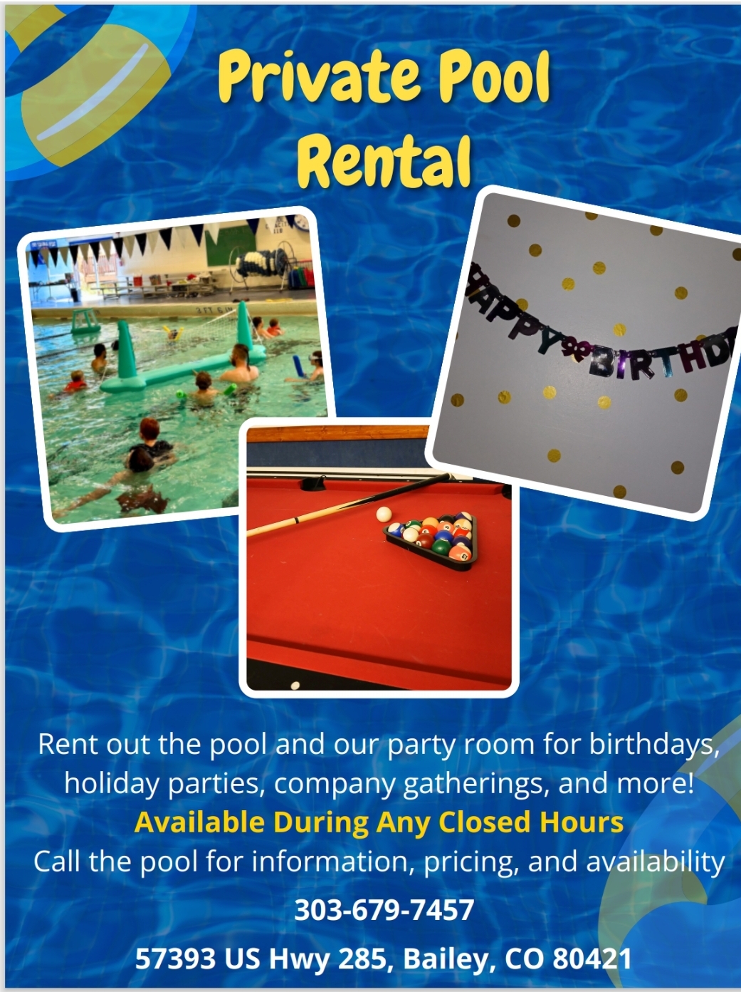 Private Pool Rentals