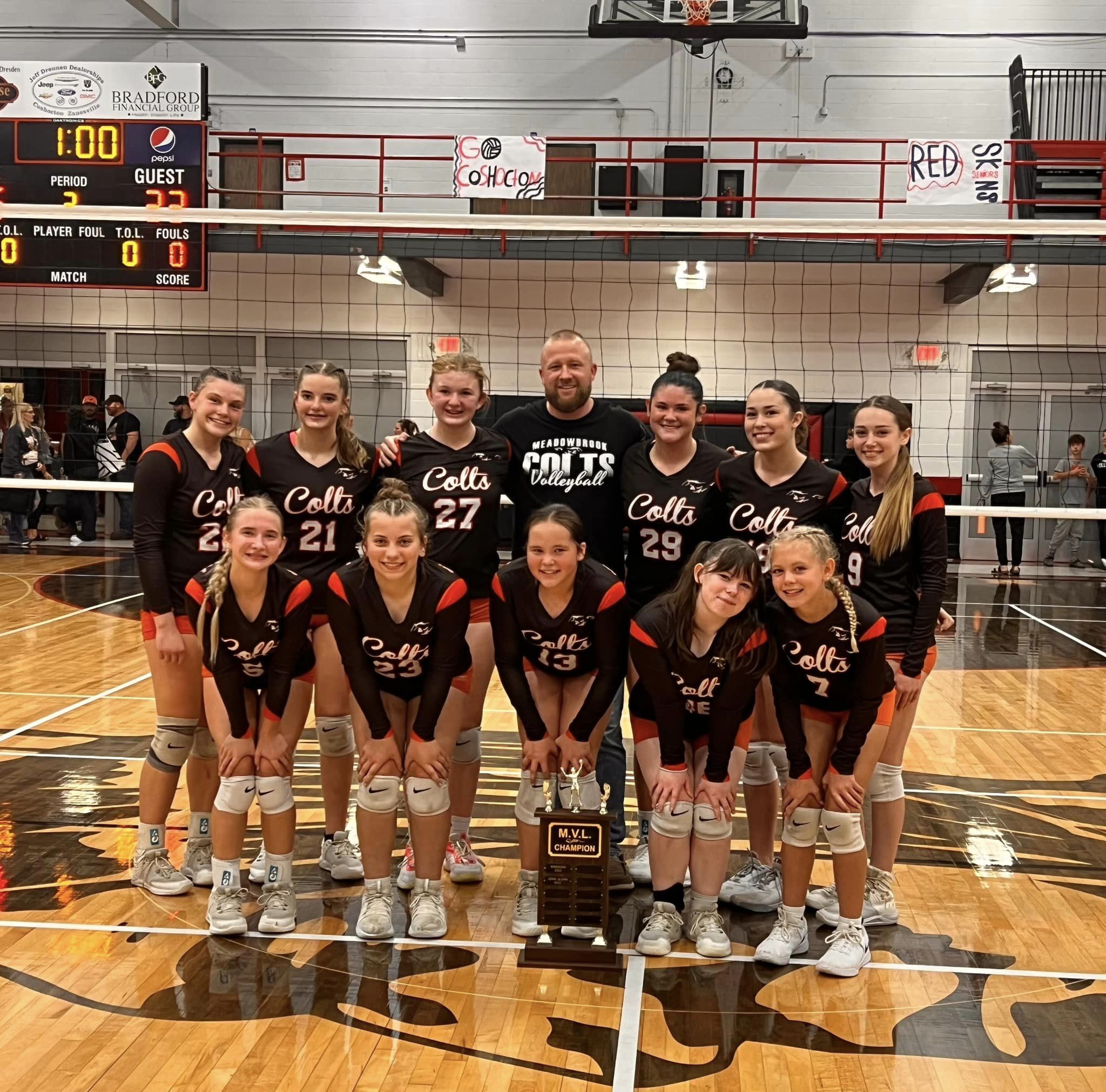 8th Grade Volleyball- Back To Back MVL Regular Season & Tournament Champions