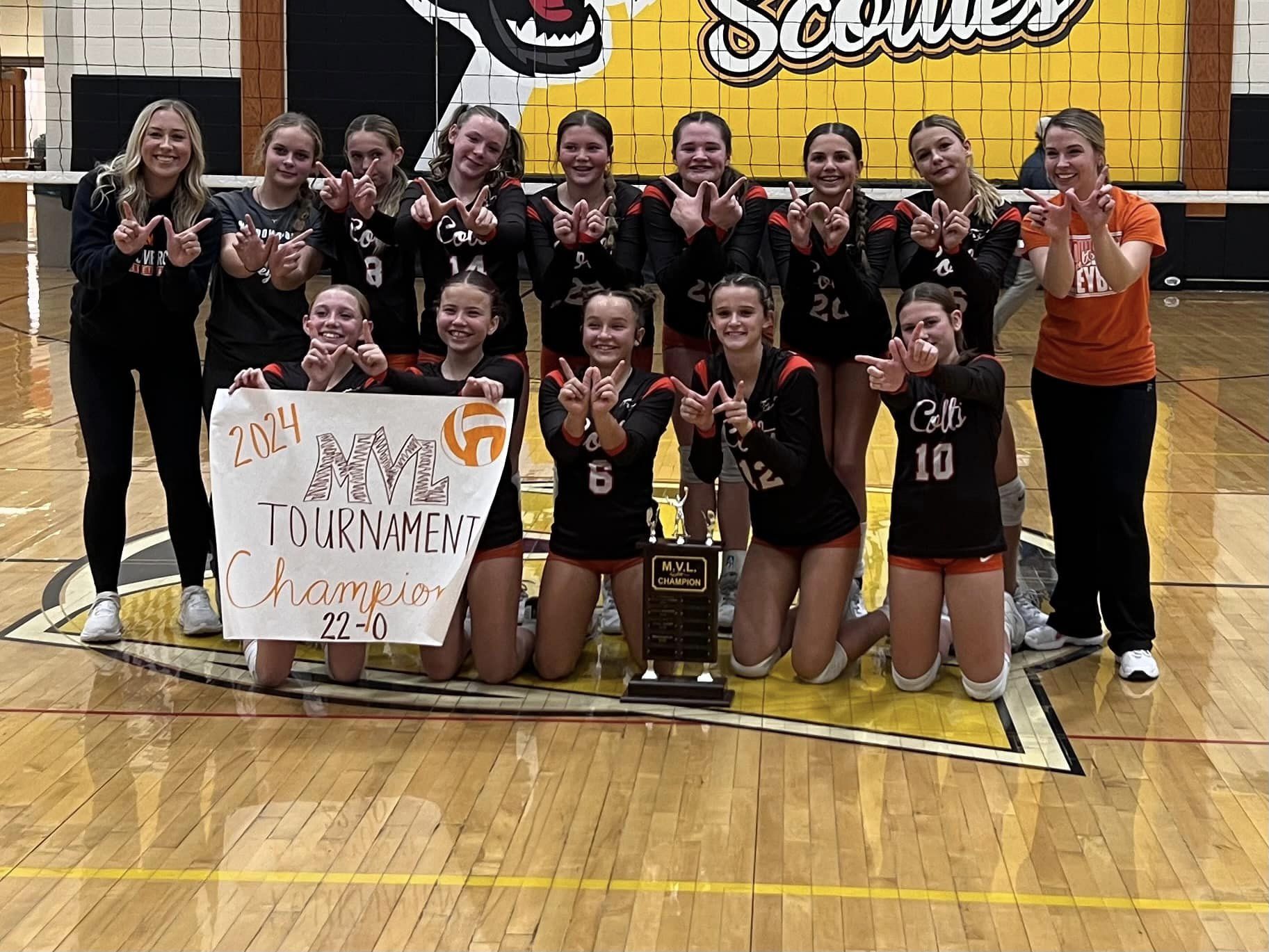 7th Grade Volleyball- MVL Regular Season & Tournament Champions