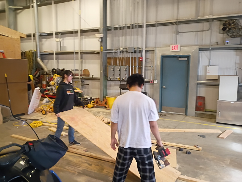 Students building