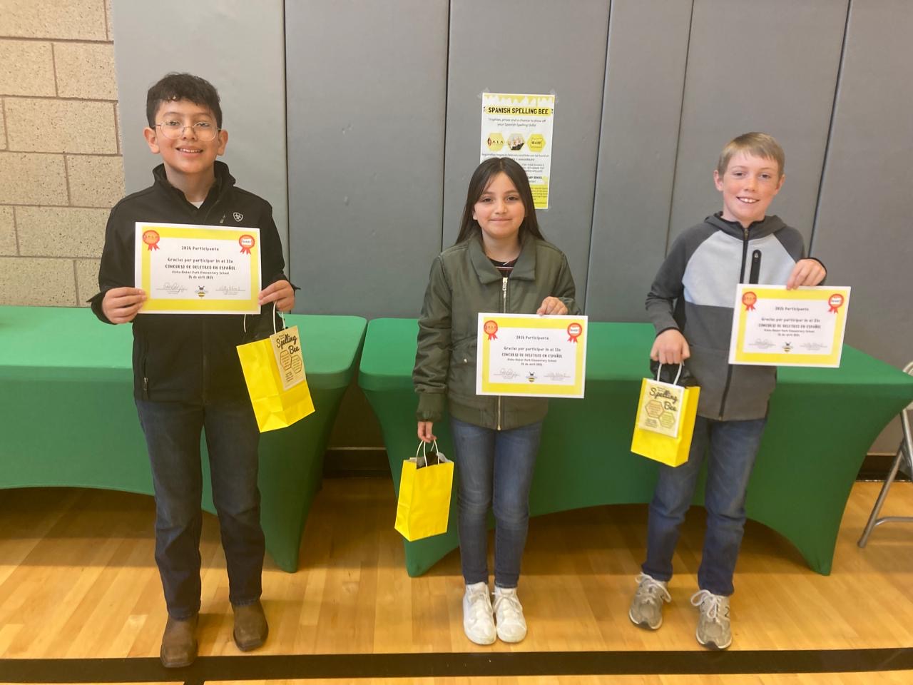 Spanish Spelling Bee Contestants