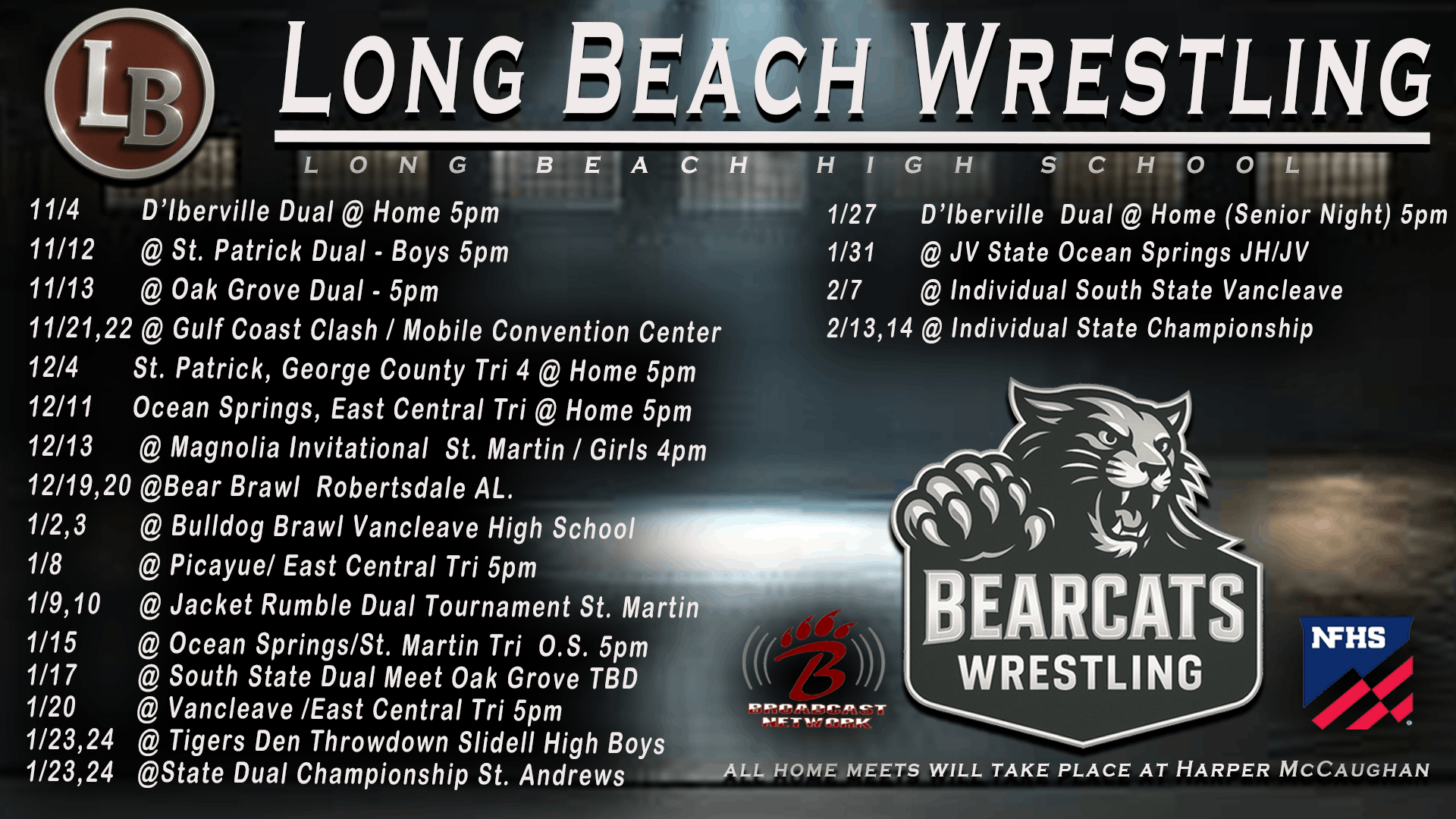 wrestling schedule