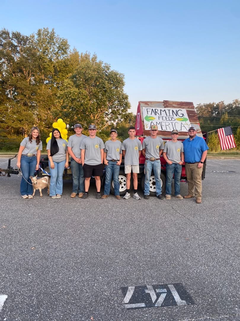 FFA Members during an agricultural expo