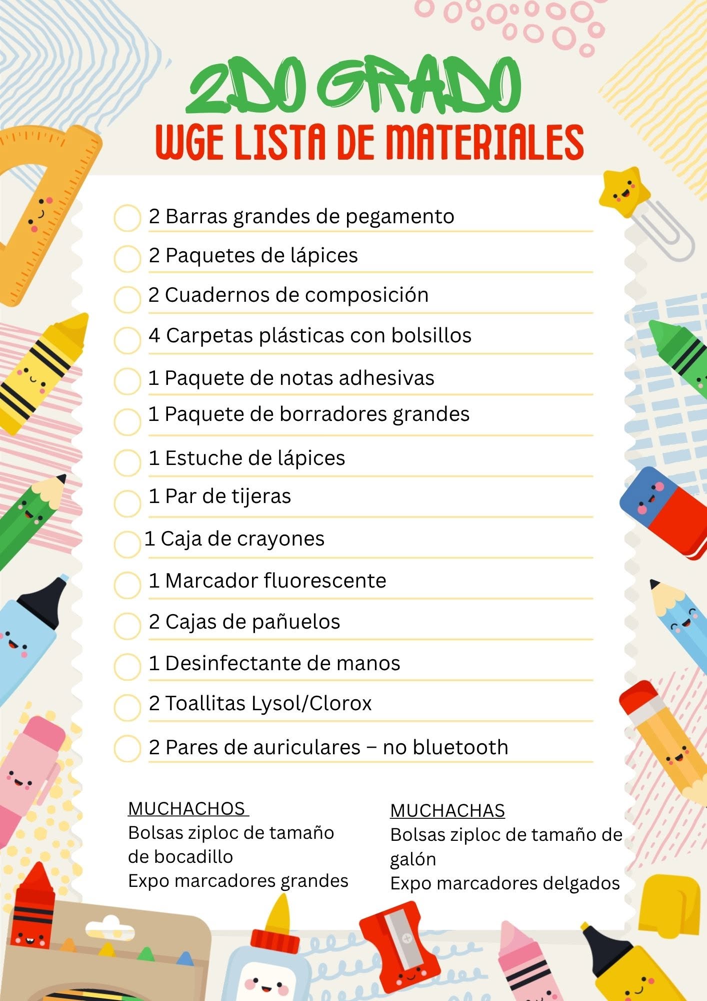 2nd Grade - Spanish