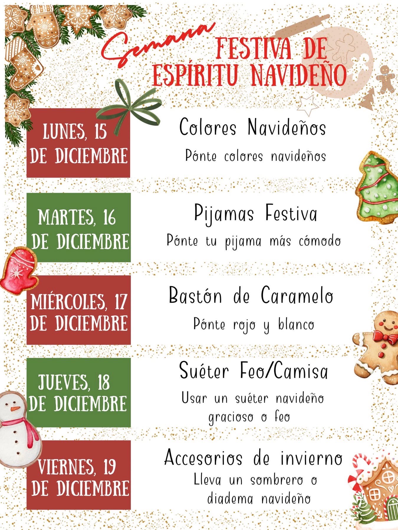 Semana Festiva De Espiritu Navideno