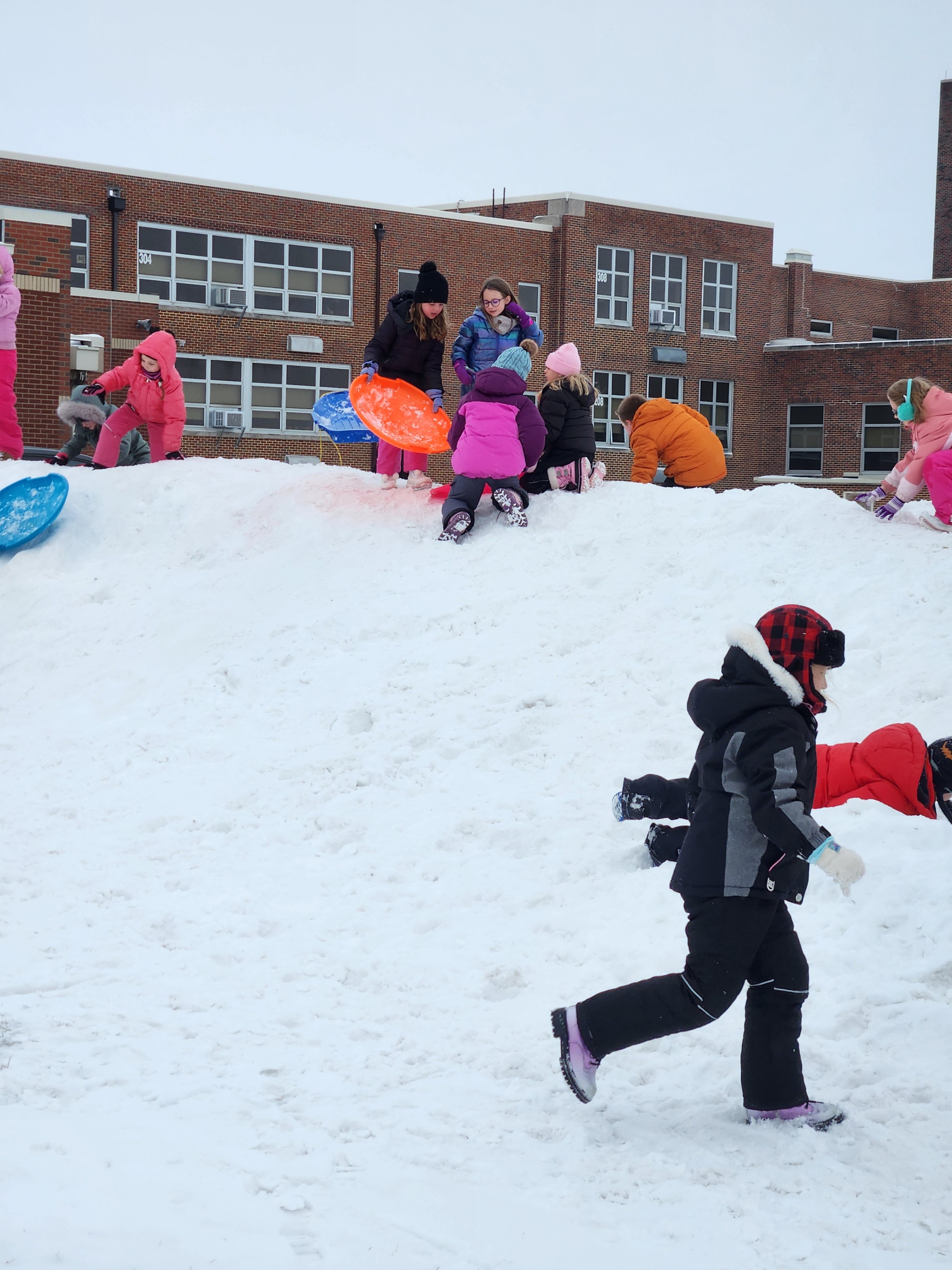 Recess Sledding