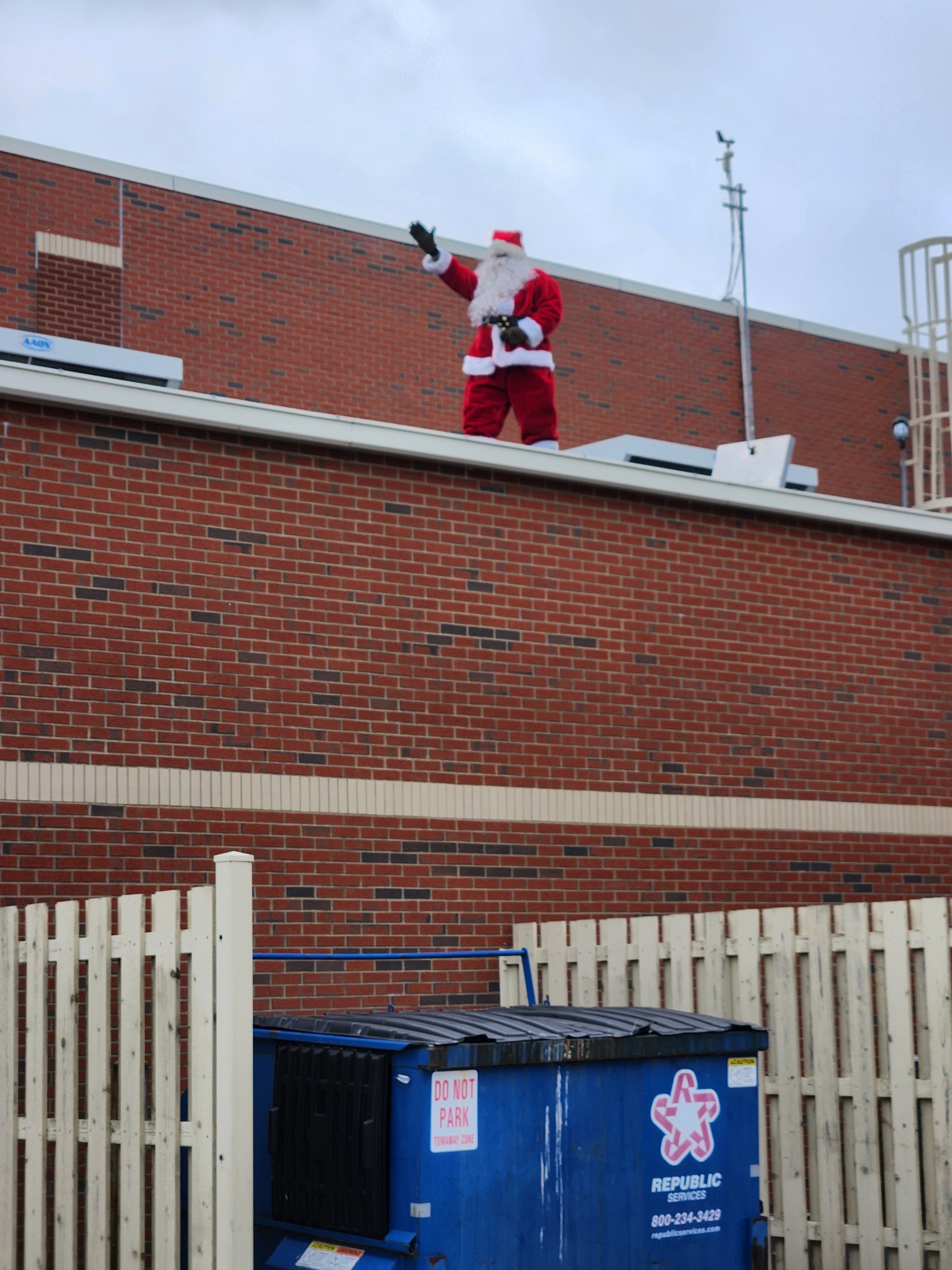 Up On The School Top!