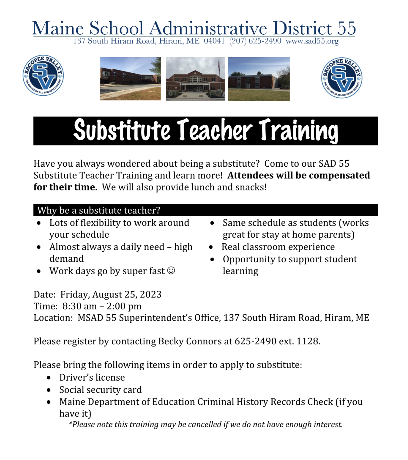 SchoolFeed - Maine School Administrative District #55