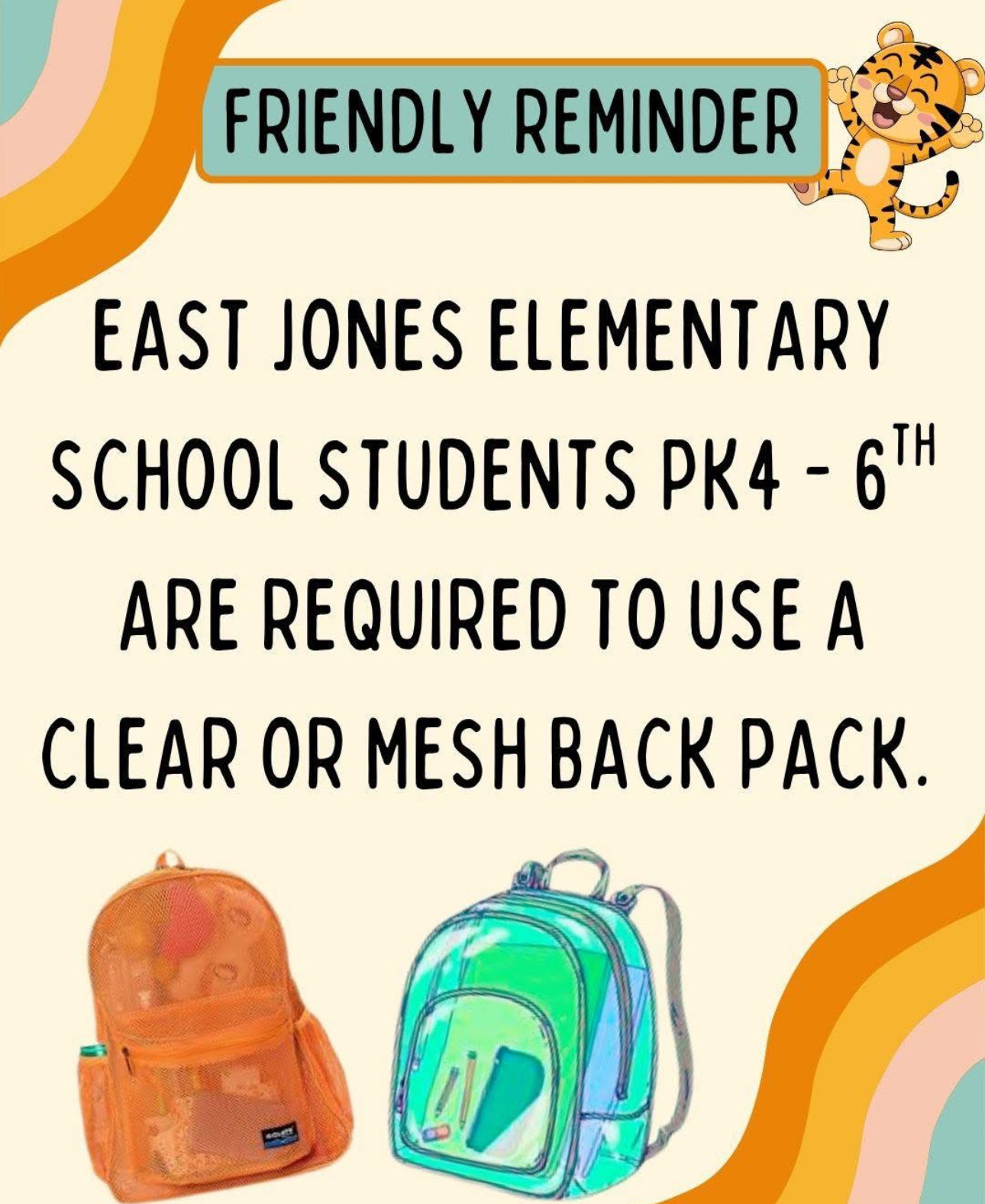 clear backpacks