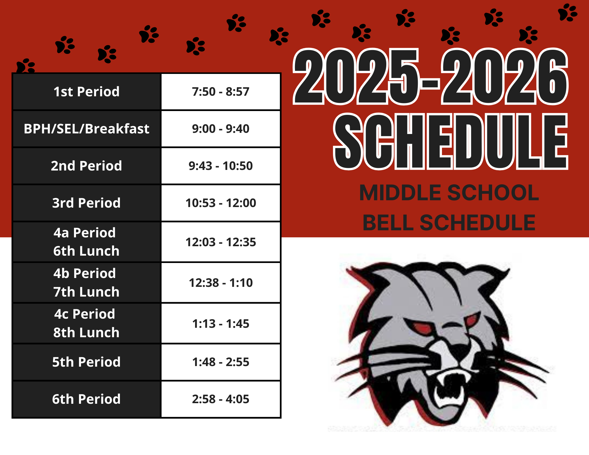 Bell Schedule