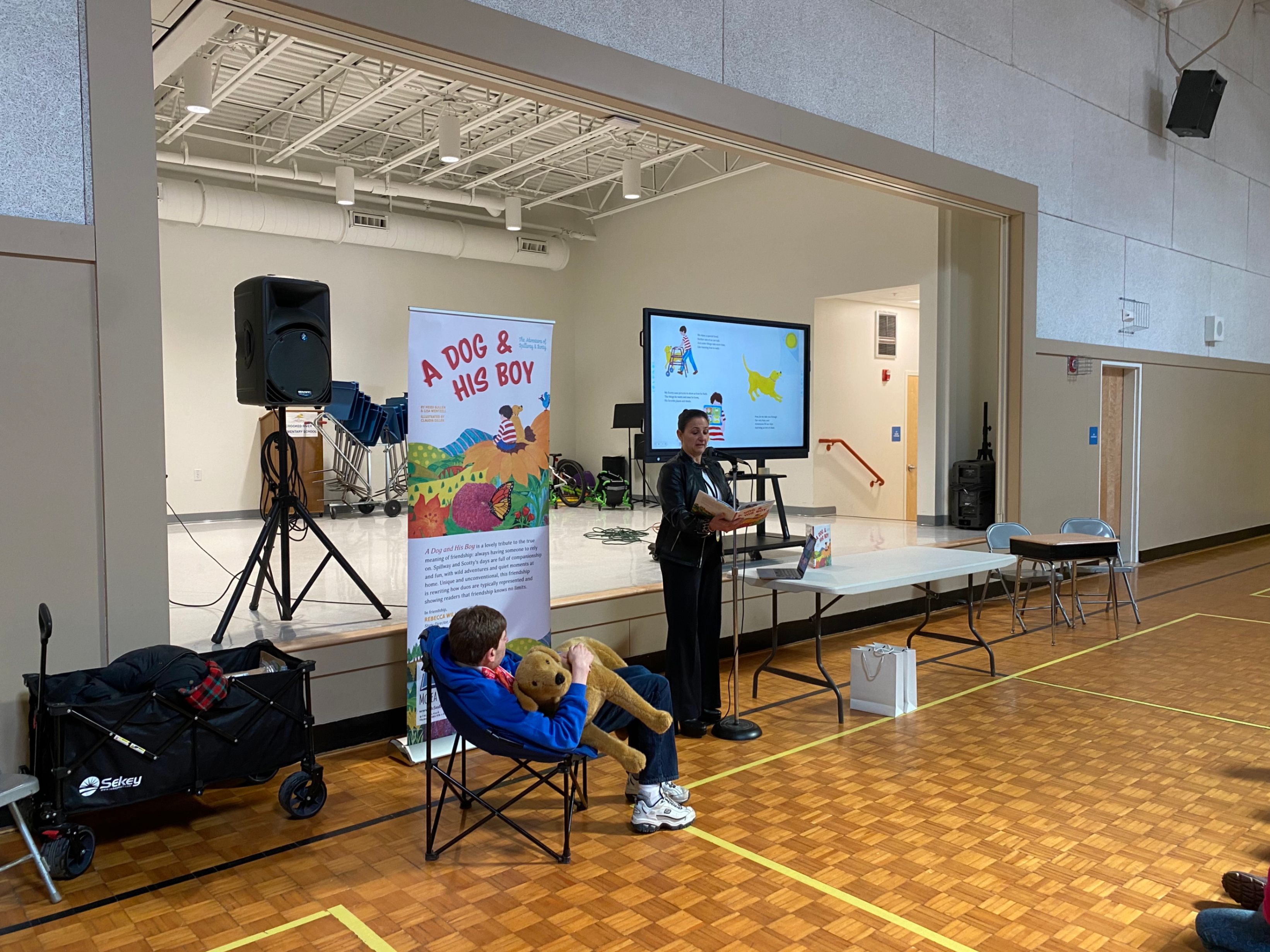 Author Lisa Wentzell & Scotty Visit CRES