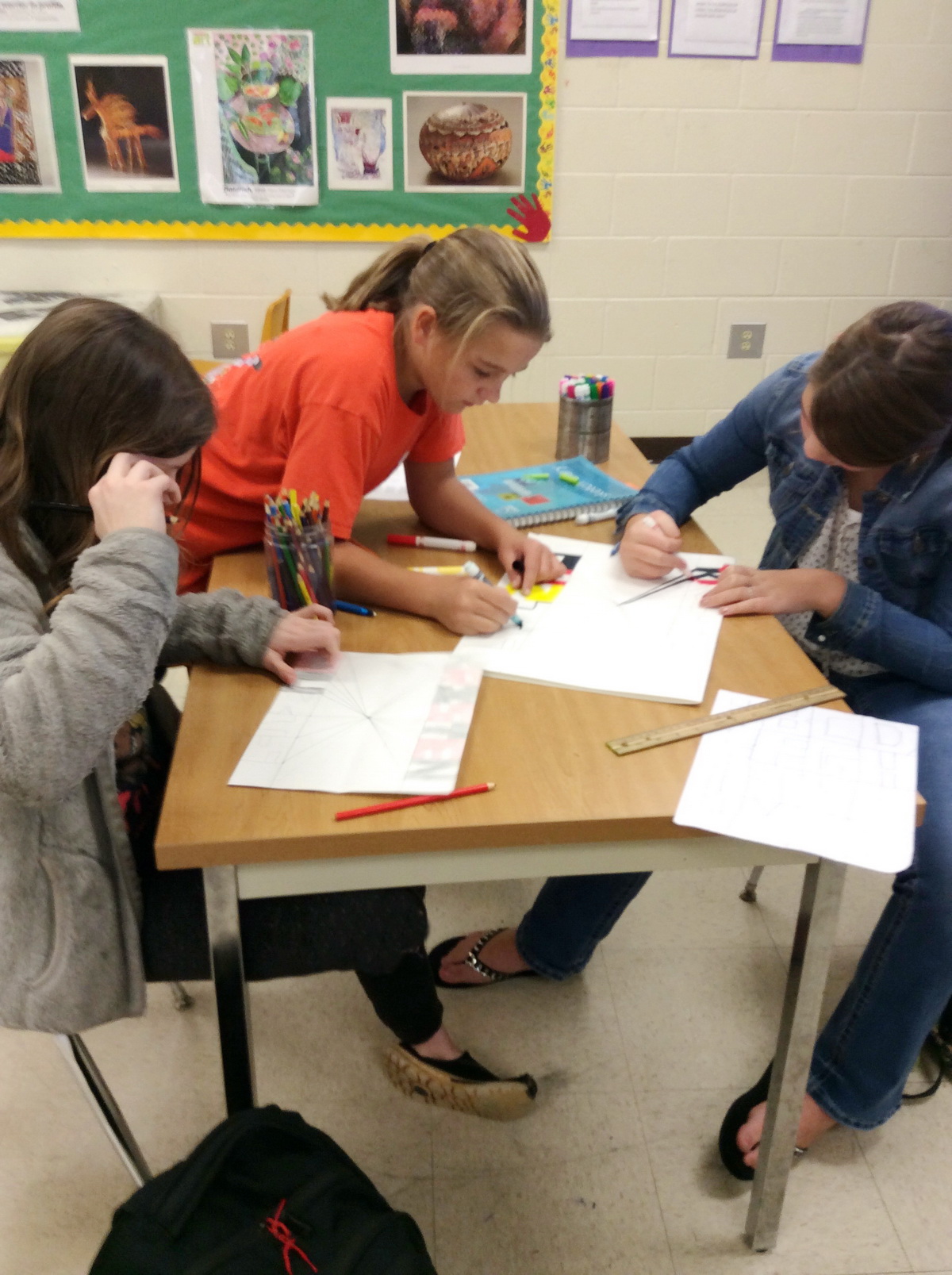 Mrs. Deaton's Art students