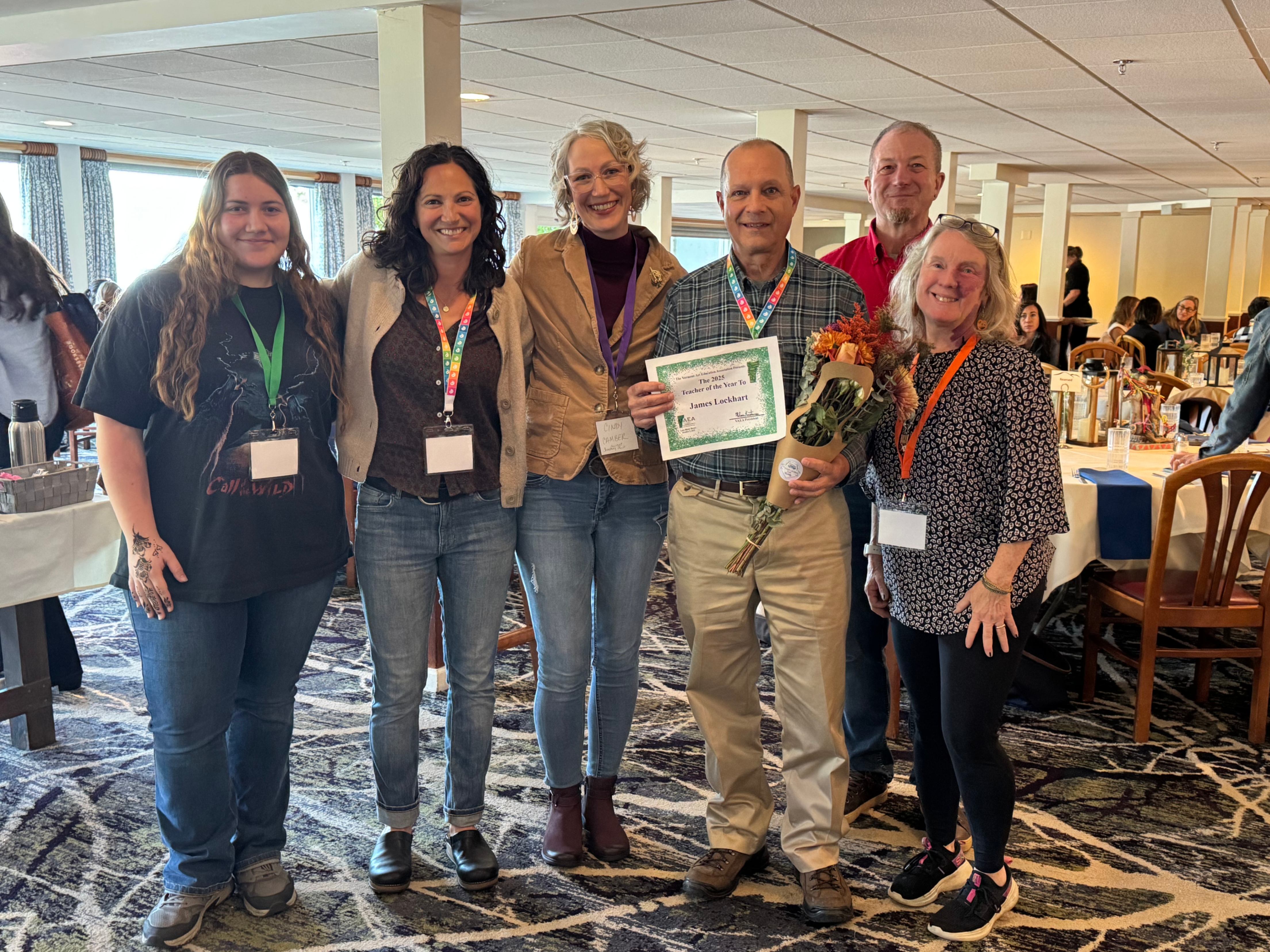 Hazen Art Teacher James Lockhart Named Vermont Art Teacher of the Year