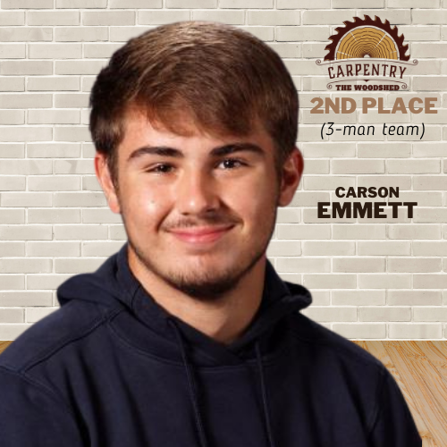 CARSON EMMETT 2ND PLACE 3-MAN TEAM