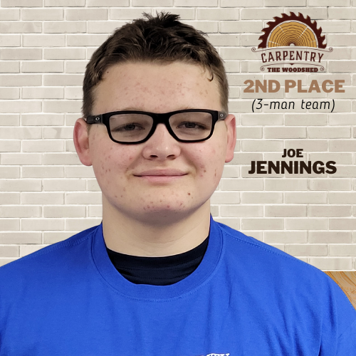 JOE JENNINGS 2ND PLACE 3-MAN TEAM