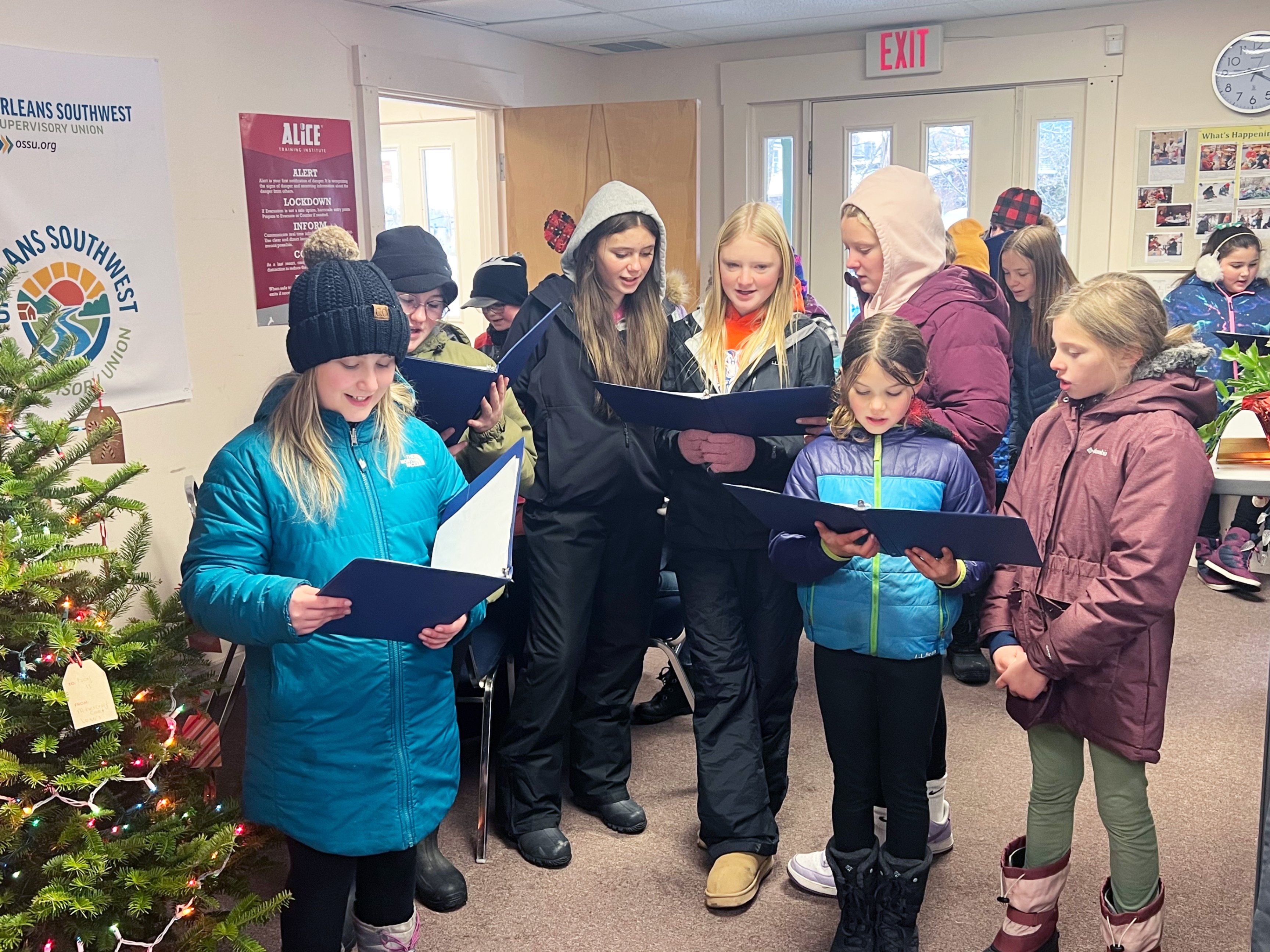 students caroling