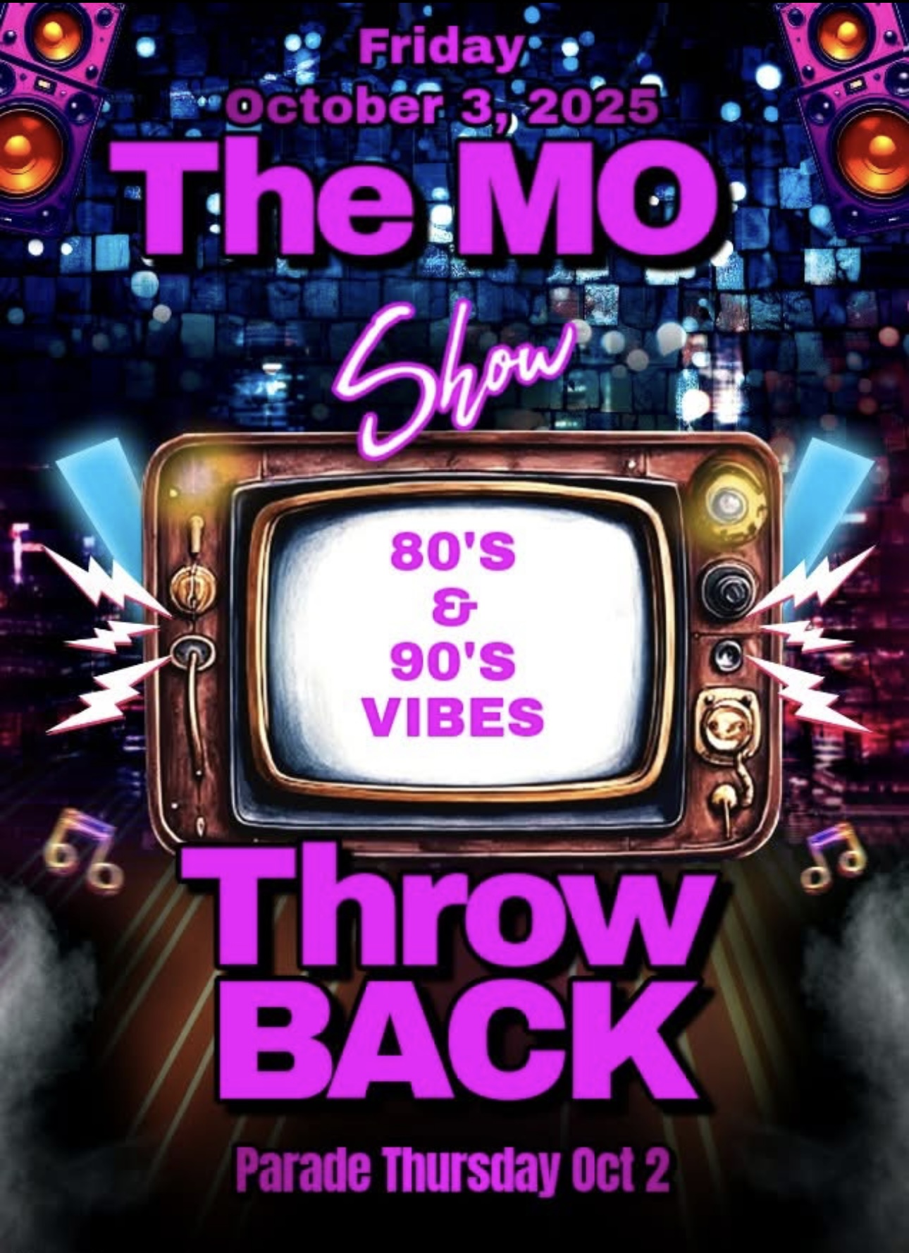 Announcing our 2025 homecoming theme..."The MO Show," celebrating 80s and 90s media!