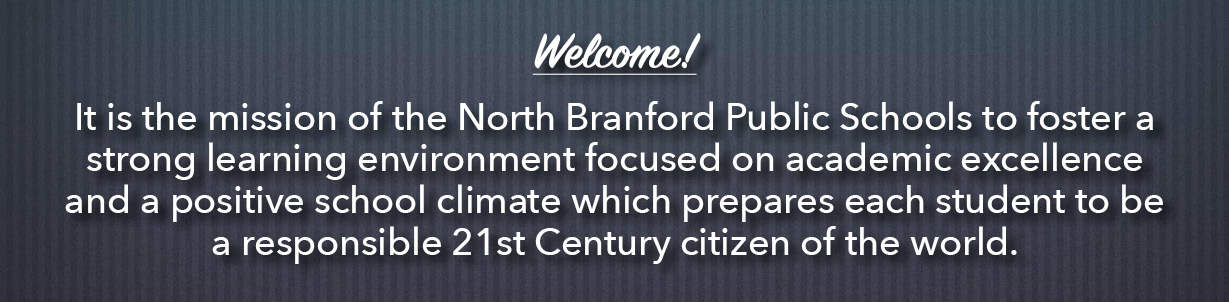 It is the mission of the North Branford Public Schools to foster a strong learning environment focused on academic excellence and a positive school climate which prepares each student to be a responsible 21st Century citizen of the world.