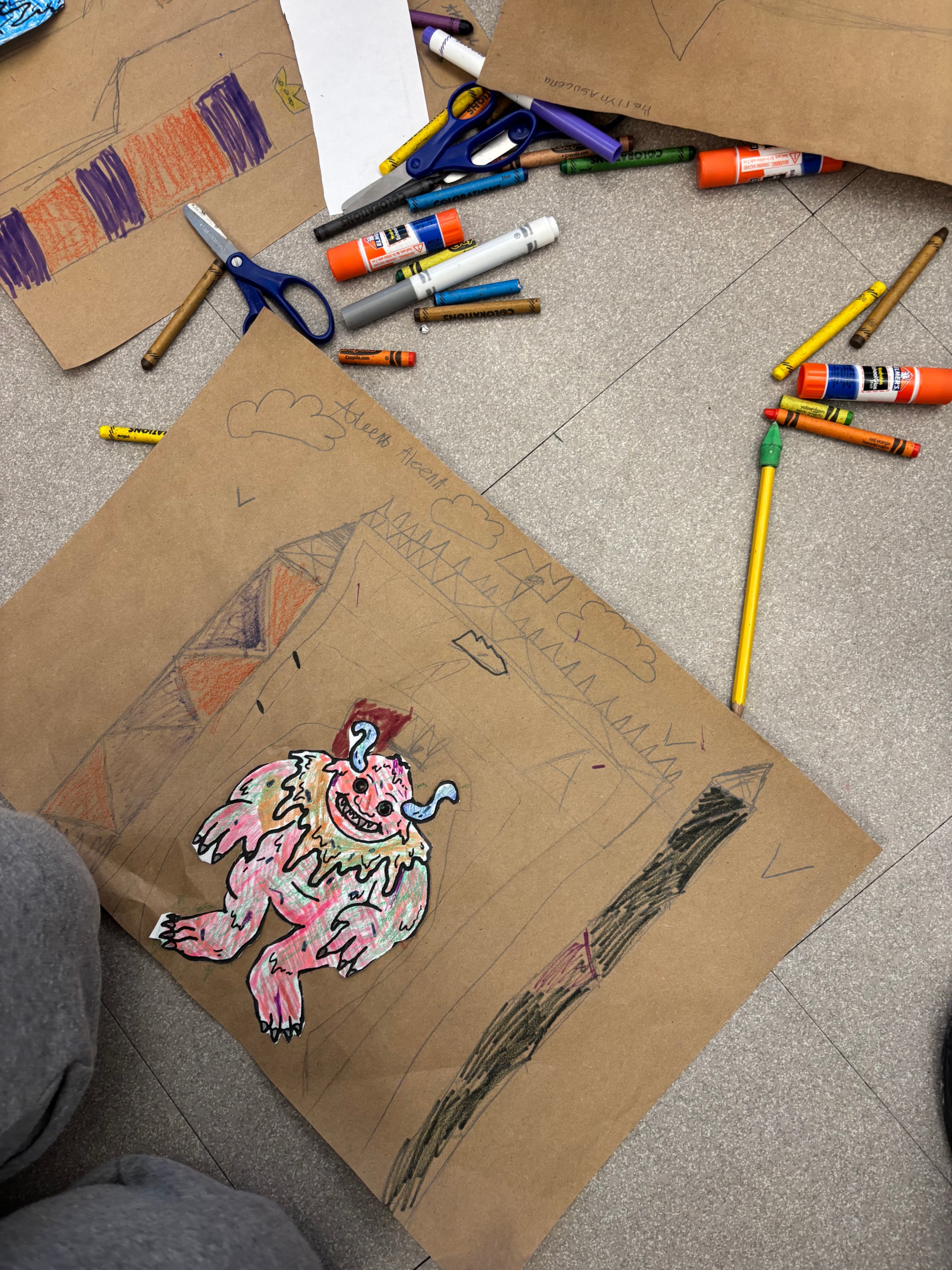Child drawing of troll king