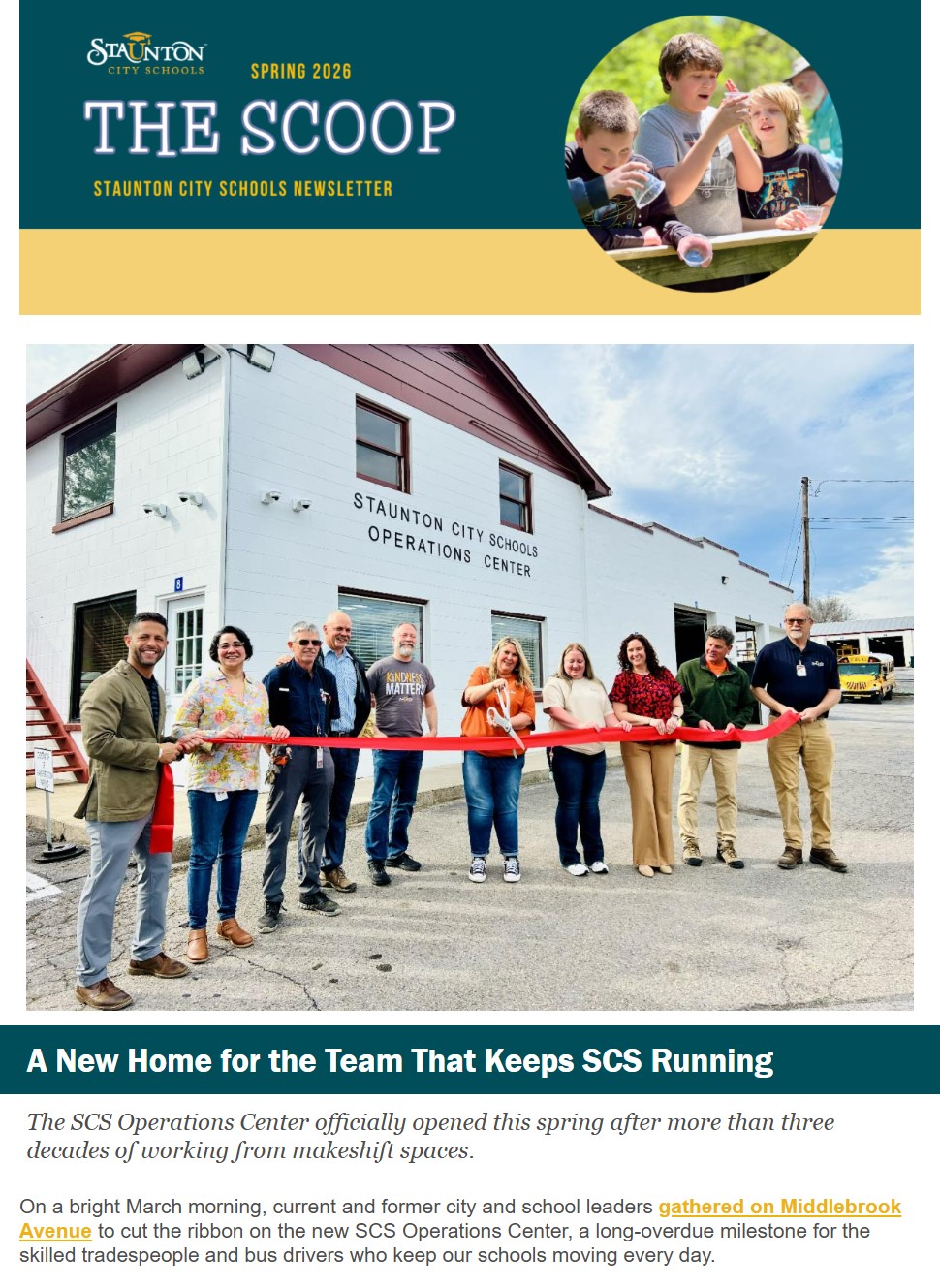 Spring 2026 newsletter cover
