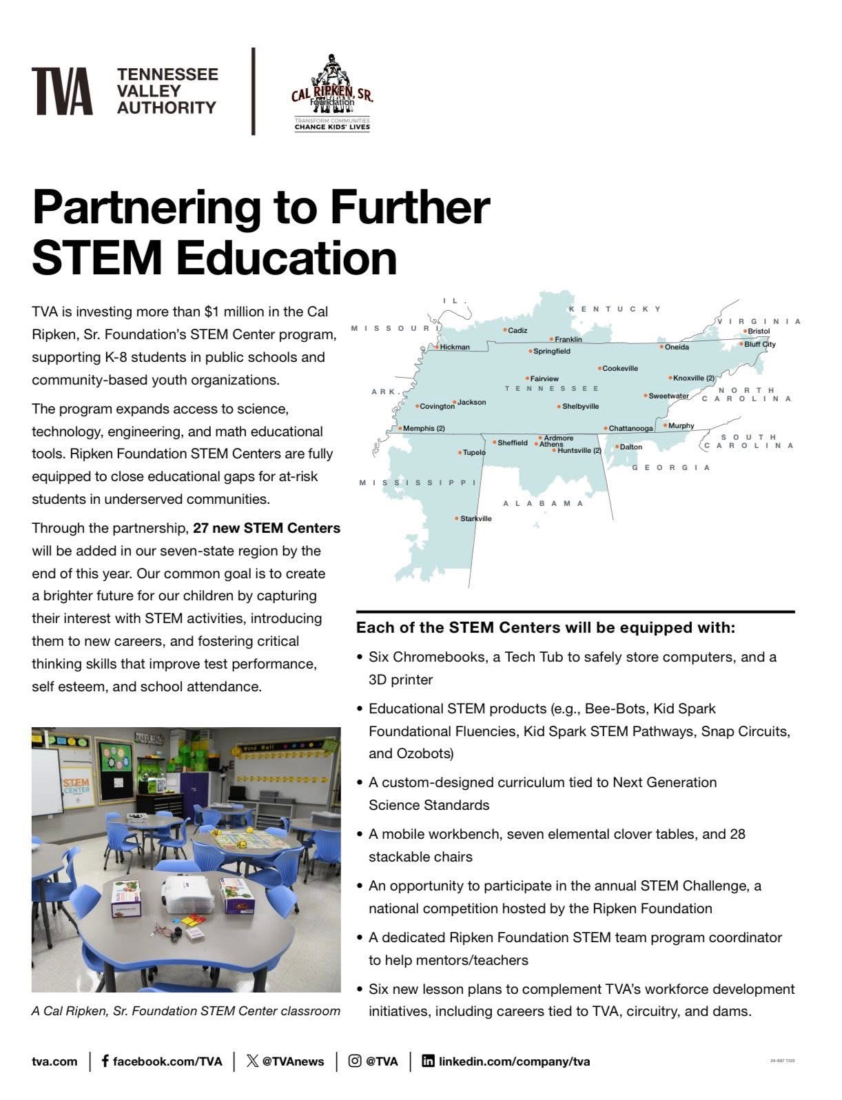 STEM Education Flyer with TVA