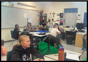 Students in a classroom
