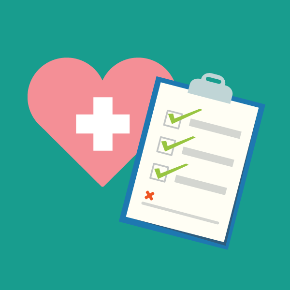 heart and checklist logo