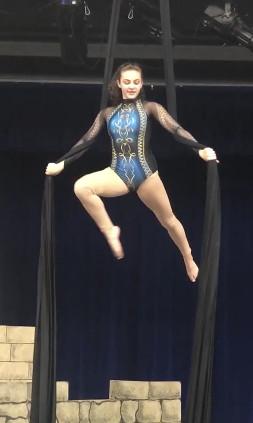 Hughson High School's Bailey Bilson Soars to Third Place in National Aerial Competition