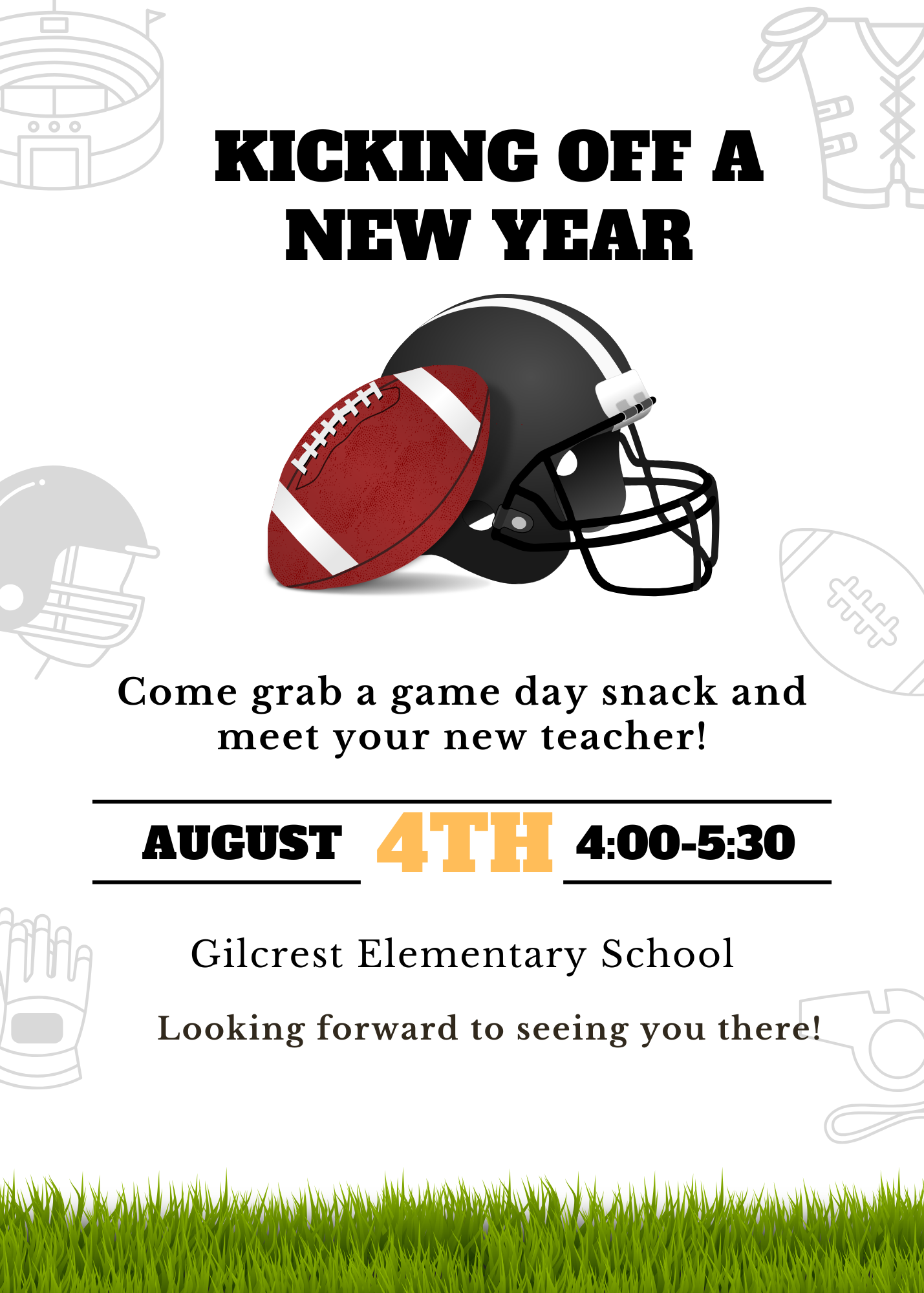 Meet the Teacher Night flyer- August 4, 2026