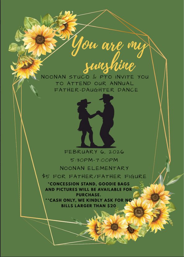 Father/Daughter Dance, Friday, February 6, 2026