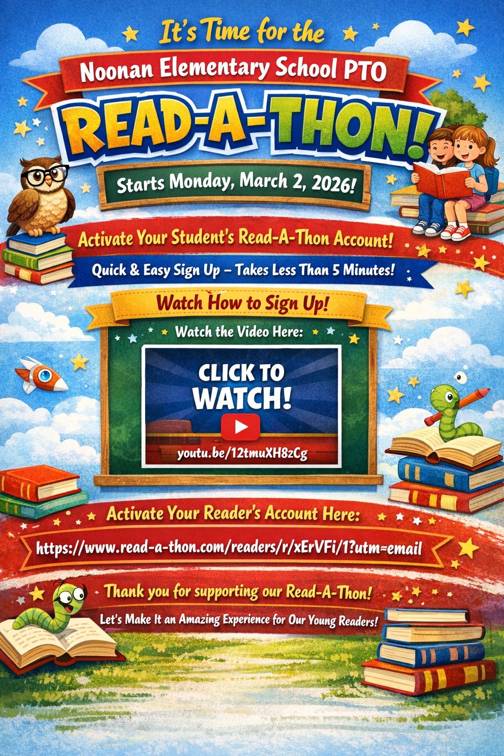 READ-A-THON begins 3/2/2026