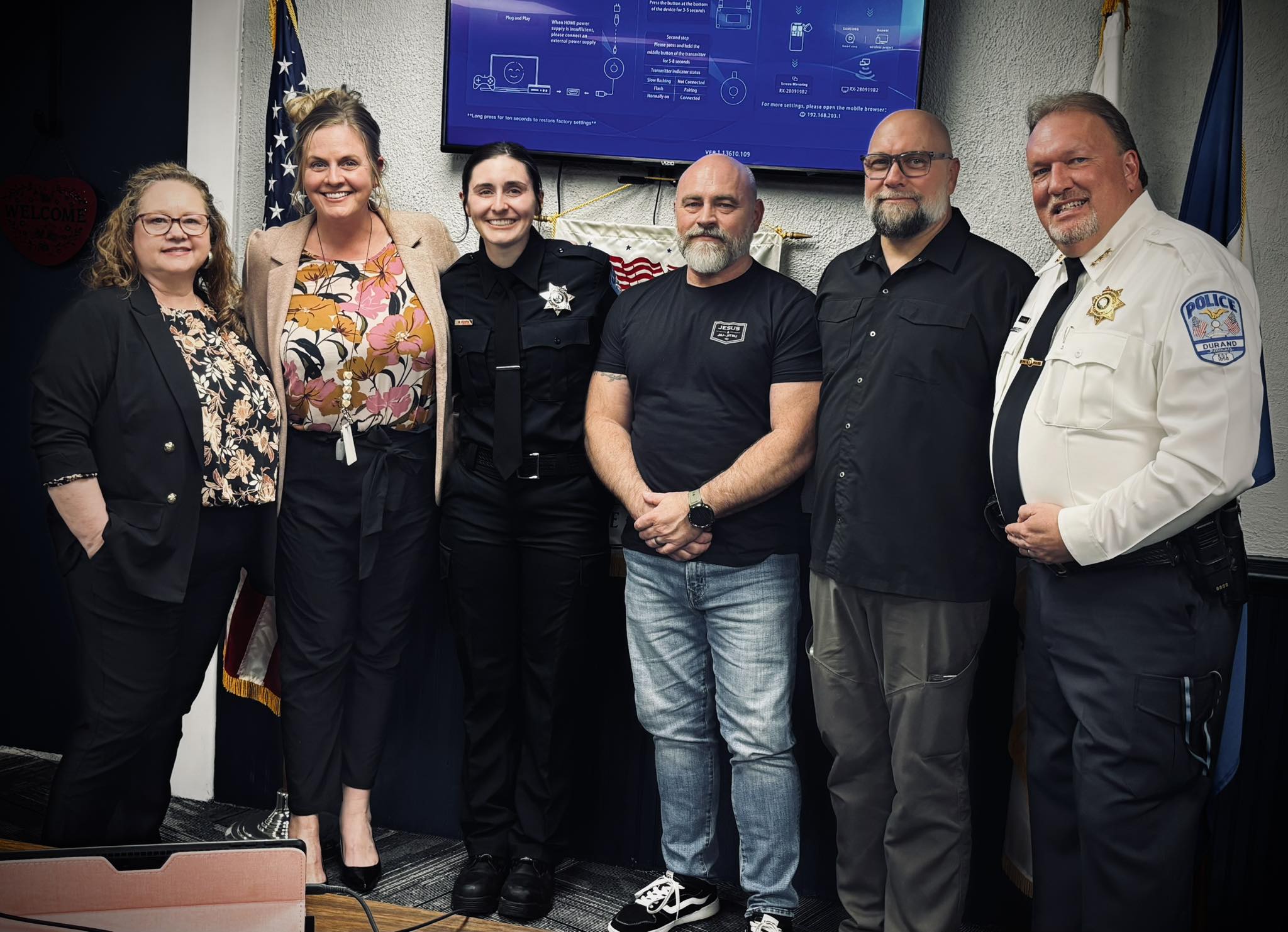 Welcoming School Resource Officer Booth