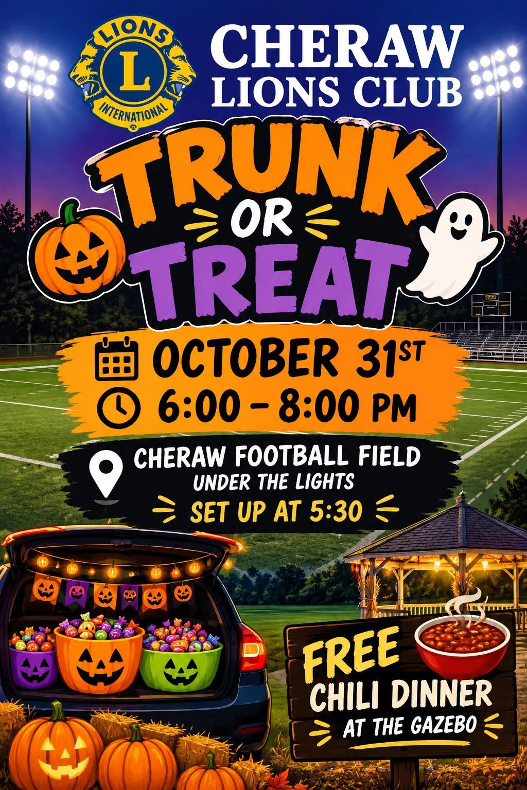 Cheraw Lions Club Trunk or Treat