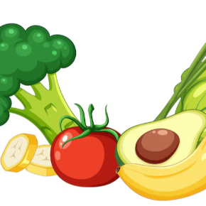 Cartoon vegetables