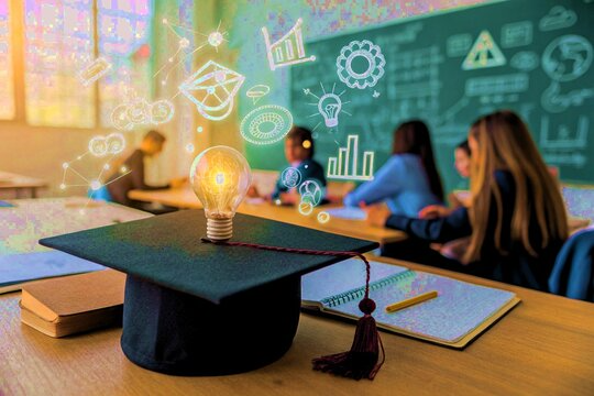 students in class