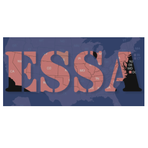 ESSA logo superimposed over the United States