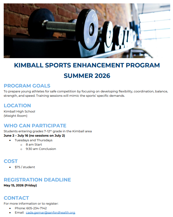 Summer Workout Opportunities