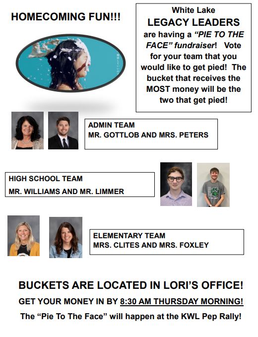 Pie to the Face Fundraiser