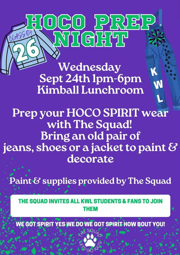 Homecoming Spirit Wear Paint Night