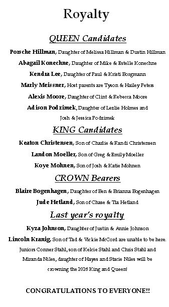 White Lake Homecoming Royalty