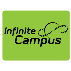 Black and white logo for Infinite Campus