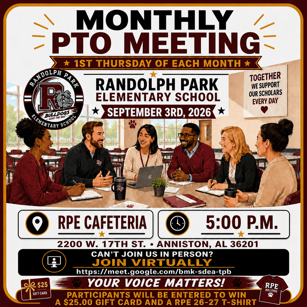 Monthly PTO Meeting