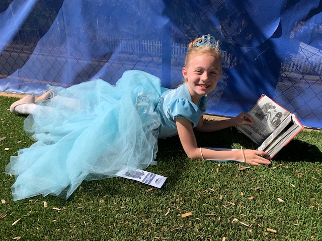 Student Reading Outisde