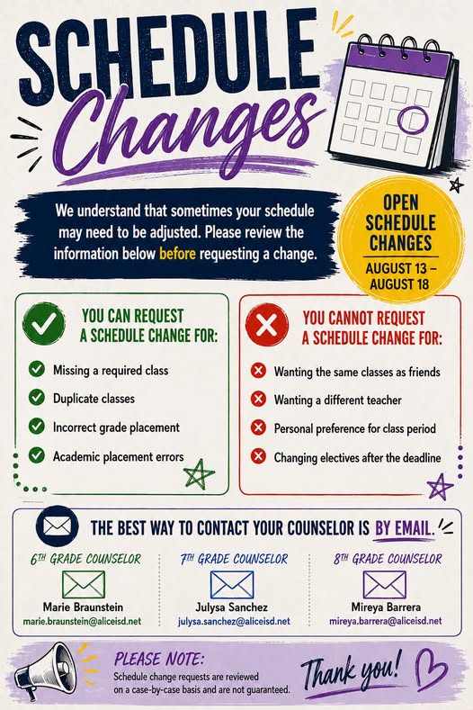 Schedule