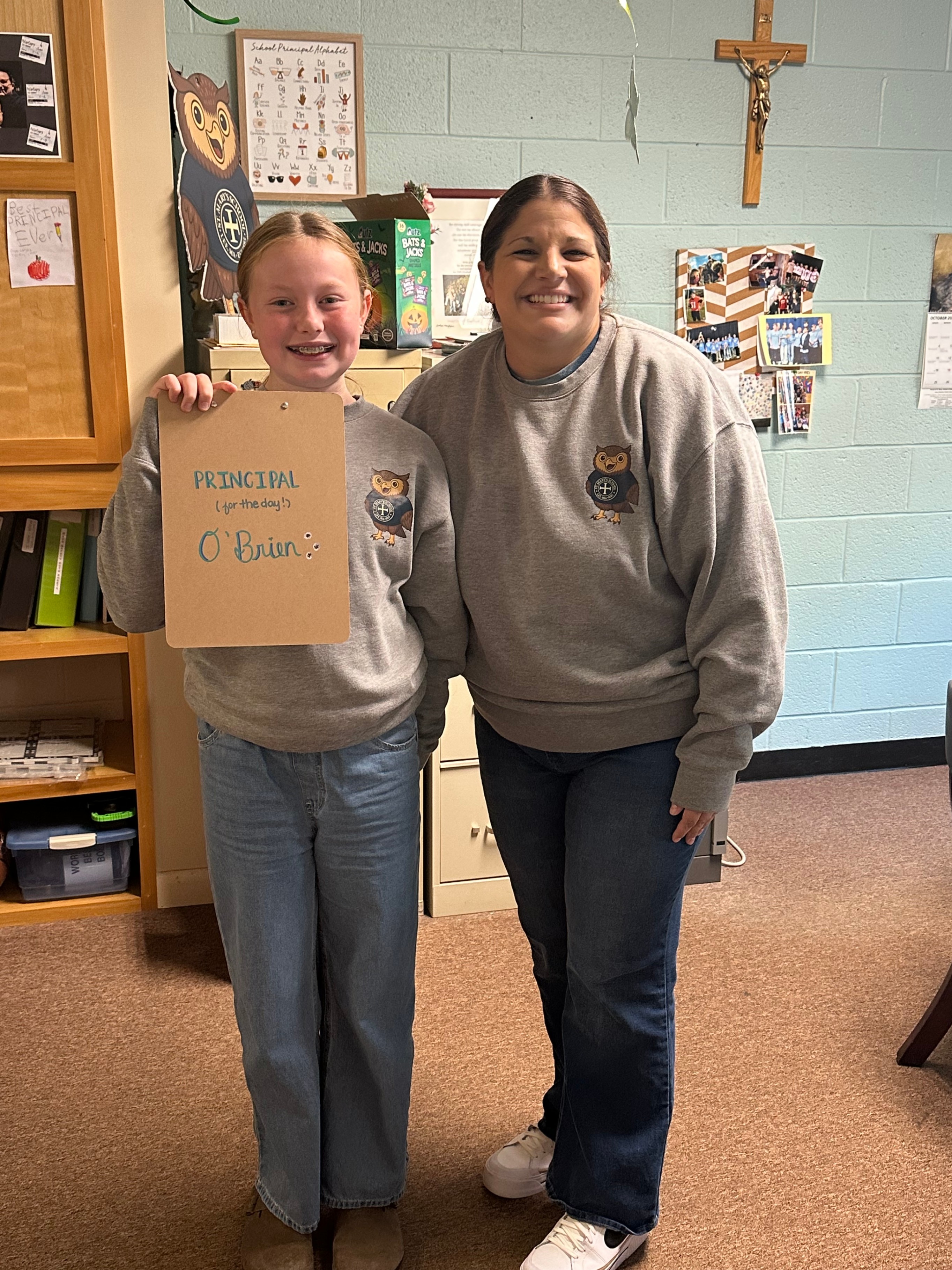Miss O'Brien - Principal for the Day! 