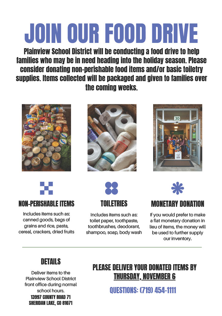 Join our food drive!