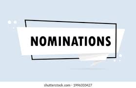 sign with nominations on it
