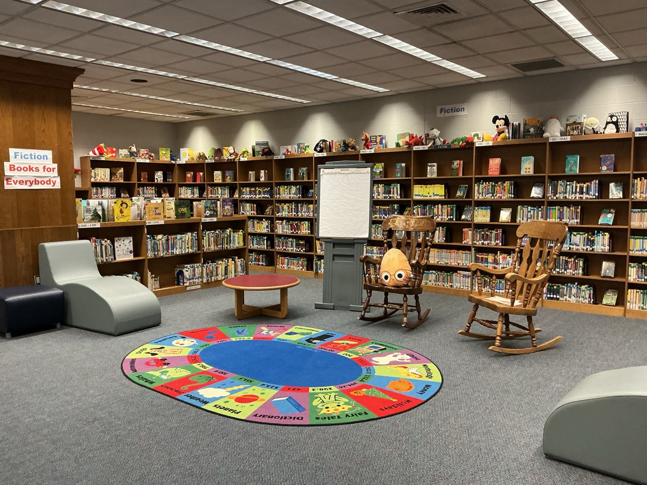 Reading Area and Fiction Books
