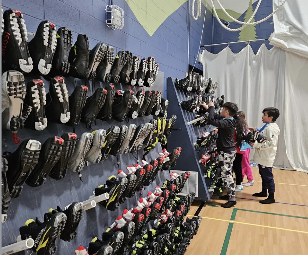 PE Cross Country Skiing Fun