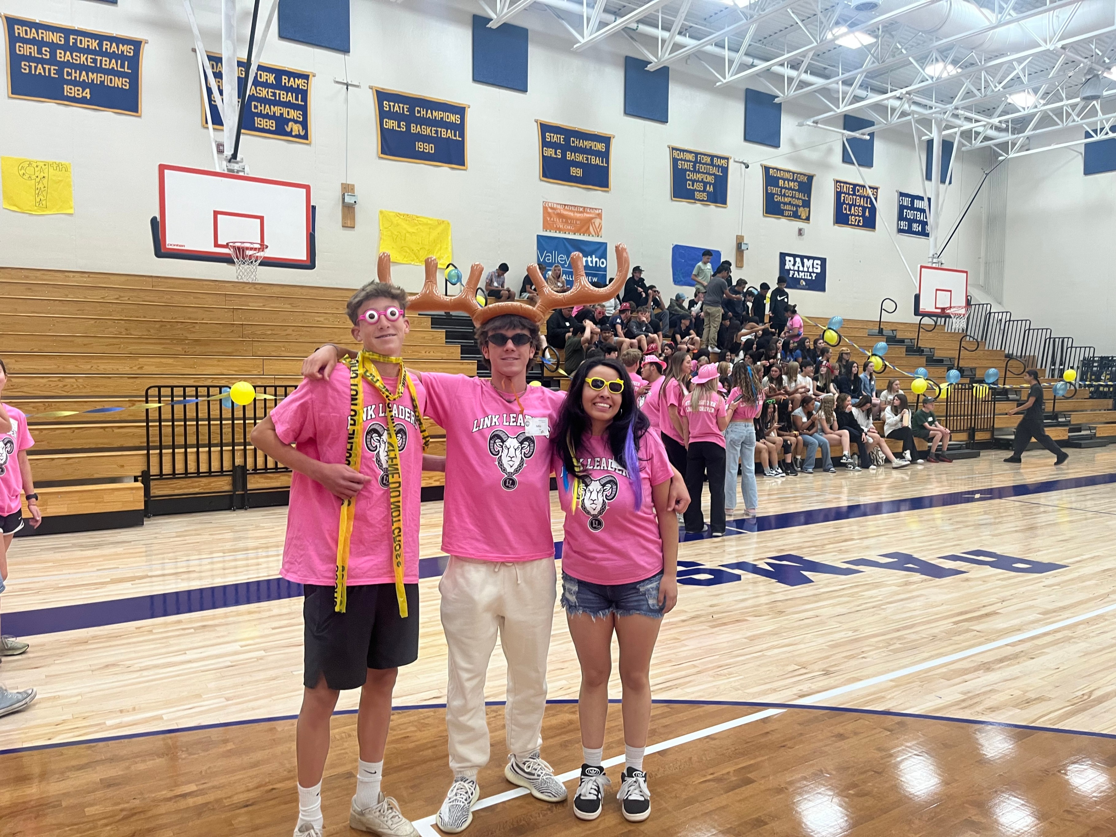 Three wonderful Link Leaders welcoming the class of 2029